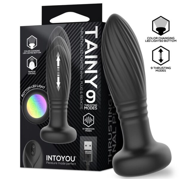 Plug Anal Vibrator cu LED și Telecomandă